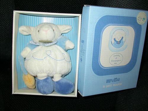 Doudou Peluche Z Amigolo Mouton Schaf Sheep Bleu Blanc 15 Cm Z'amigolos Doudou Et Compagnie & Cie