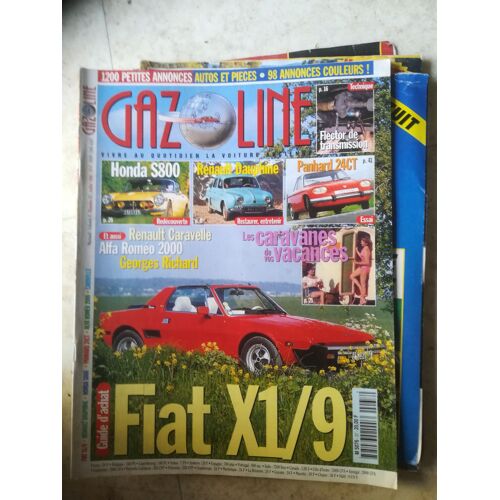 Gazoline 37 De 1998 Dauphine,Renault Caravelle,Honda S800,Fiat X1/9,Panhard 24 Ct