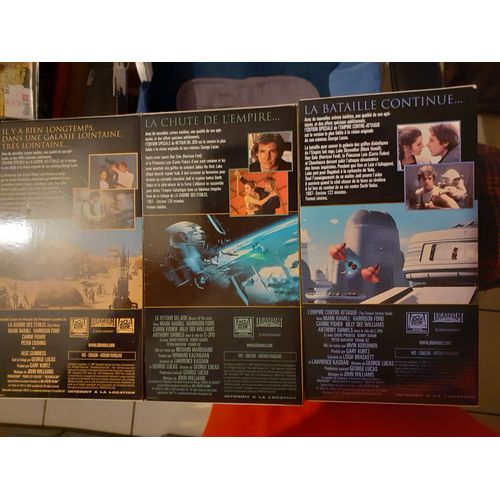 3 Vhs Comme Neuf La Guerre Des Étoiles Avec Harrison Ford.