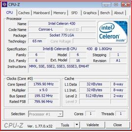 Fujitsu ESPRIMO P2520 Celeron 430 1.8 GHz 1 Go RAM 80 Go