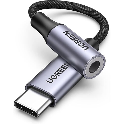 SUBZONAL-Adaptateur USB C Jack 3.5mm TRRS DAC Compatible avec iPhone 17 Pro Max Plus 16 Galaxy S25 S24 Pixel 10 9 8 MacBook iPad Pro Air Câble Casque Micro Écouteurs Numérique 4 Pôles (Gris 1pc)