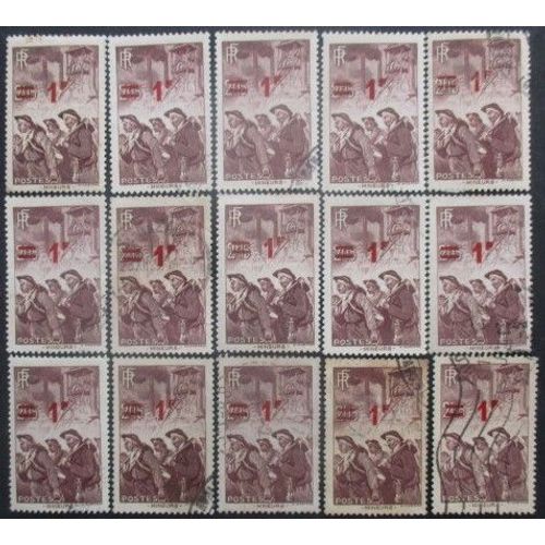 France N°489 X 15 Oblitéré