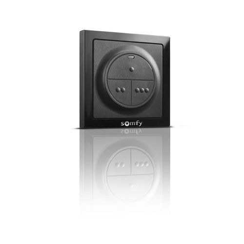 Commande murale radio io - Pour commander 3 motorisations io - Sans fil - Etanche