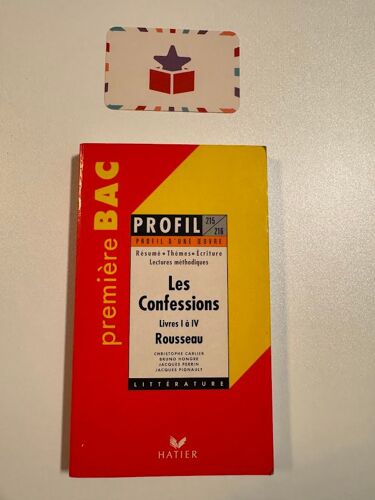 Les Confessions ( Livres I À Iv) Rousseau - Editions Hatier De 2022 - 1er Bac