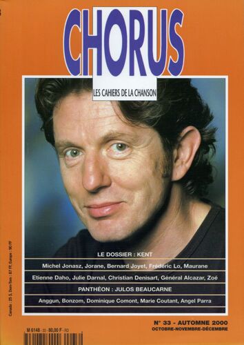 Chorus - Les Cahiers De La Chanson N° 33 : Kent / Julos Beaucarne