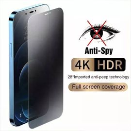 Vitre Verre Protège Écran Anti-Espion Antistatique Iphone 16 Pro