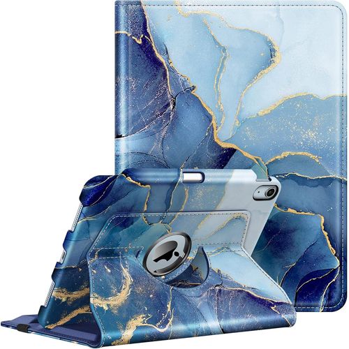 Coque Pour Ipad Air 11 Pouces M3/M2 (2025/2024), Ipad Air 5/4 10.9 Pouces (2022/2020) - [Rangement De Stylet] Étui Rotatif À 360° Housse Pivotante Veille/Réveil Auto, Galaxies