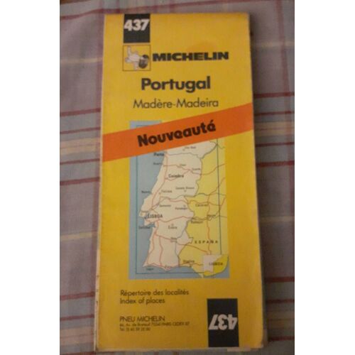 Carte Michelin Portugal Madère