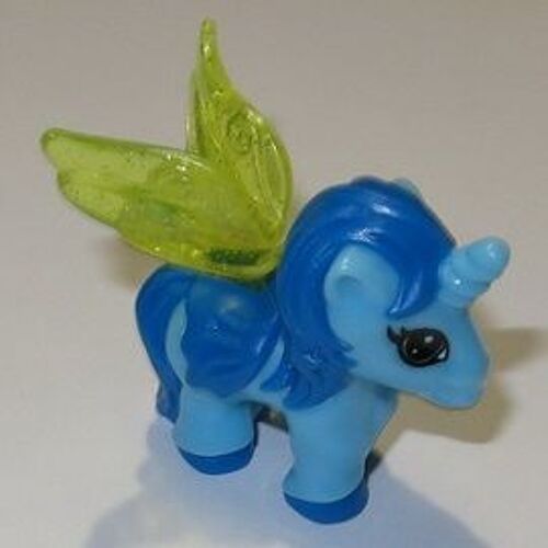 Mini Figurine Licorne Bleue - Série Licornes (Kinder 2014)