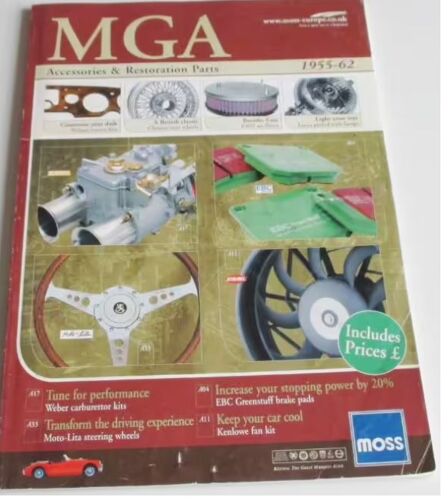 Mga 07 B - Mga 1955-62 - Accessoiries & Restoration Parts - Accessoires Et Pièces De Rechange - Catalogue Moss (En Langue Anglaise) - 30x21cm - 120 Pages - Édition Septembre 2007