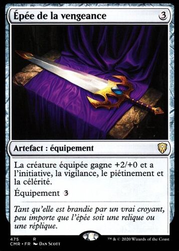 Epée De La Vengeance - Mtg - Deck Commander Légendes - R - 475