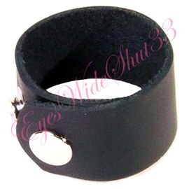 Ball Stretcher Cockring Carcan Cuir Noir Leather Cock Fetish