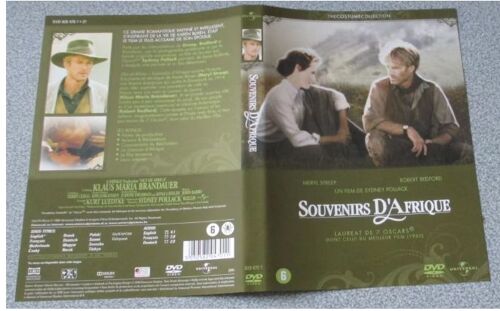 Jaquette Papier Originale Format Dvd Du Film Souvenirs D'afrique (Titre Anglais Out Of Africa) - Film De Sidney Pollack Avec Meryl Streep/Robert Redfort - Fond Vert Foncé Avec Photos Couleur
