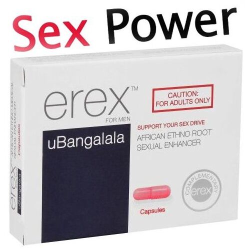 Erex Herbal -Ubangalala African Ethno Root Sexual Enhancer For Men -: Aphrodisiaque/Stimulant Sexuel,100% Végétal -Pour Homme, Aux Meilleurs Extraits Aphrodisiaques Originaire Du Swaziland/Botswana