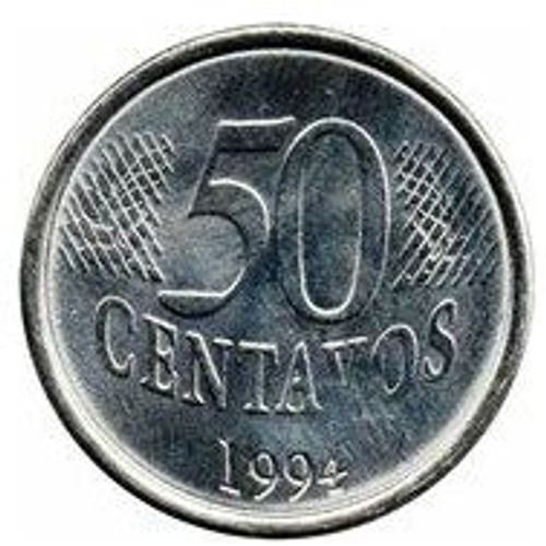 Pièce 50 Centavos Brésil - 1994