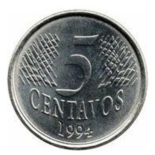 Pièce 5 Centavos Brésil - 1994