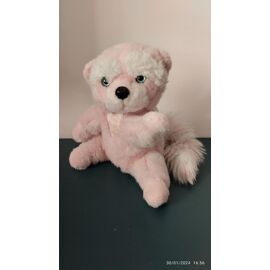 Peluche Doudou Raton Laveur Rose-Blanc Tartine Et Chocolat