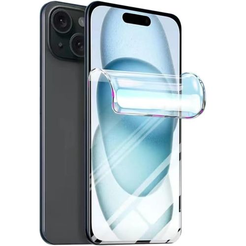[2 pièces Transparent Protection Ecran pour iPhone 13/ iPhone 13 Pro/iPhone 14 / iPhone 16e, HD Hydrogel TPU Souple Film Protecteur [Anti Rayures][Anti-huile][Pas Facile à Casser]
