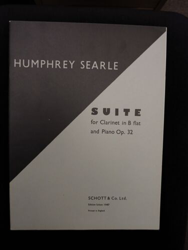 Humphrey Searle Suite Op 32 Clarinette Piano