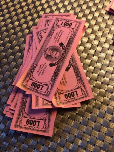 Lot De 27 Billets 1000 - Élément Du Jeu De Société Destin Le Jeu De La Vie - Année 1980 + 8 Billets