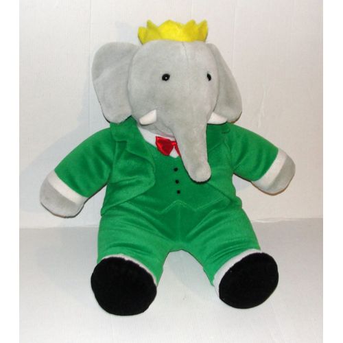 Babar Peluche Interactive Raconte 3 Histoires Babar Et Le Fantôme De L'opera + 11 Chansons Ou Comptines Lansay 40cm