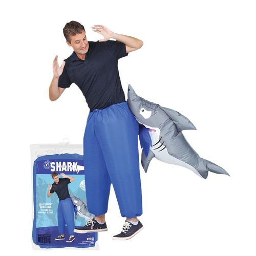 Déguisement Costume Gonflable Requin Bleu Adulte