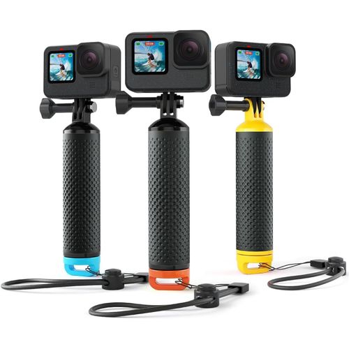 Poignée Perche Flotteur Handler Flottante Manche Monopode Compatible Avec Gopro Hero 13 12 11 10 9 8 7 6 5 Session Dji Caméras D'action-Orange