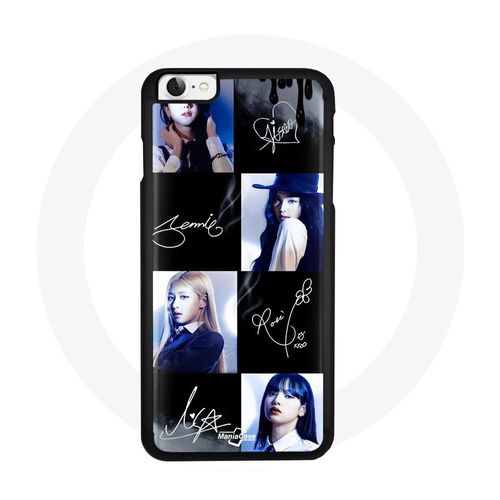 Coque pour Iphone 7 Blackpink Signature Photo Jennie Jisoo Lisa Rose