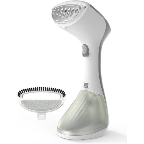 QEXREED Defroisseur Vapeur Vertical, 1300W Steamer, Réservoir Large de 260ML, Repassage & Vapeur, 2 Réglages de Vapeur, Détachant les Plis des Tissus, Taille Compacte pour les Voyages Maison, Bureau