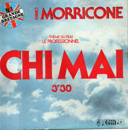Ennio Morricone "Thème Fils "Le Professionnel" Chi Mai" Vinyle 45 T 17 Cm - Single - General Music - Wea - 1968