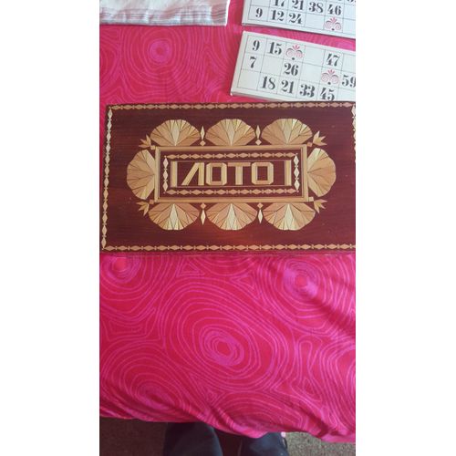 Jeu De Loto En Bois Artisanal