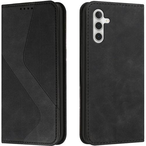 Kal-Coque Pour Samsung Galaxy A24 4g, Etui Samsung A24 4g Cuir, Housse En Cuir Samsung A24 4g, Cuir Portefeuille Housse Avec Magnétique Flip Étui À Rabat Case Etui Samsung Galaxy A24 4g (Noir)