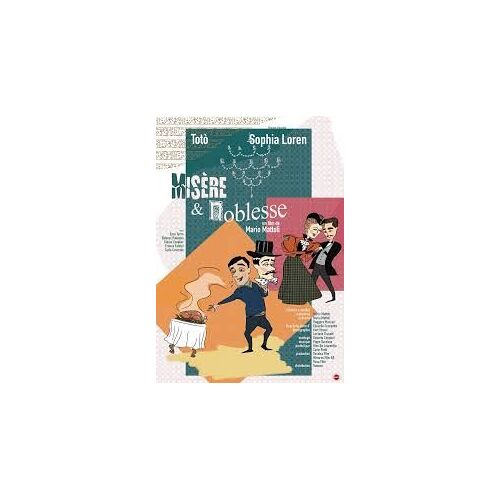 Misère Et Noblesse De Mario Mattoli Avec Totò, Sophia Loren... - Affiche Originale De Film Format 120 X 160 Cm