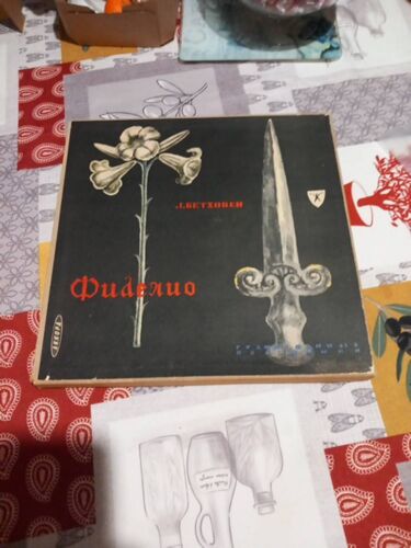 Coffret Vinyle Fidélio Beethoven - Akkopa - Chants Russes - 1958 - 33 Tours