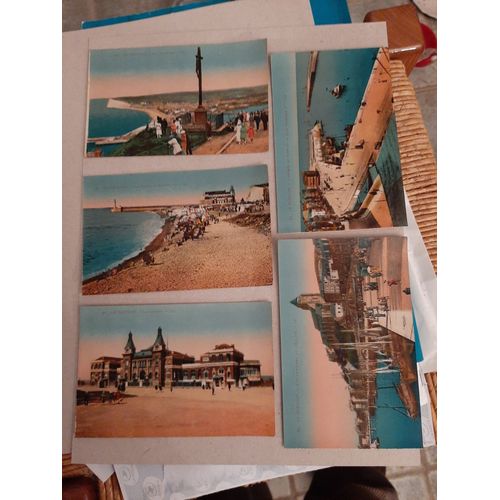 Tres Joli Lot De 5 Cartes Postales Du Treport (Ebut Colorisation Années 20