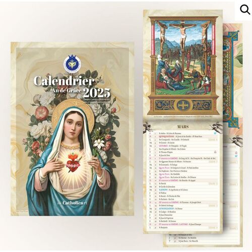 Calendrier An De Grâce 2025 / Catholicart