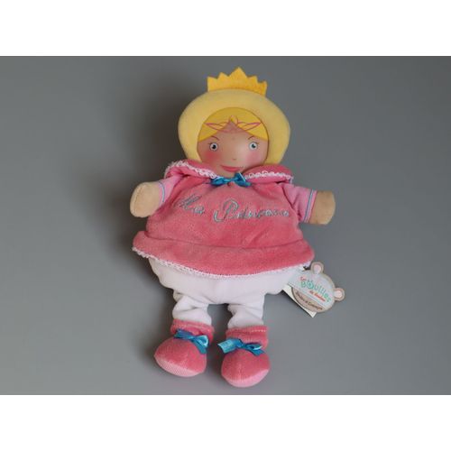 Doudou Poupée Bouille De Doudou Ma Princesse Rose Blanc Jaune Doudou Et Compagnie