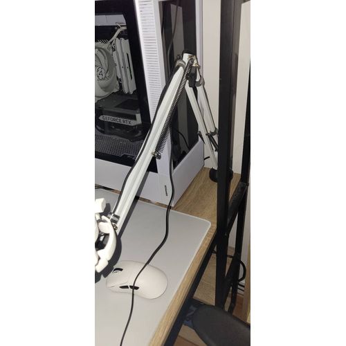 Bras de micro blanc vendu avec embout en métal