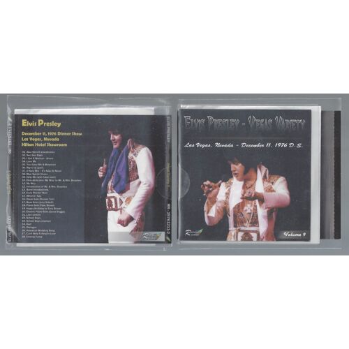 Elvis Presley Vegas Variety Vol. 9 Hilton Hotel 11/12/1976 Ds 28 Tracks 1 Cd Original Booklet 16 Pg Édition Trés Limitée 300 Ex Excellent Audience Recording