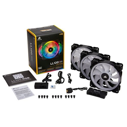 Ventilateurs Corsair LL120 RGB x4+