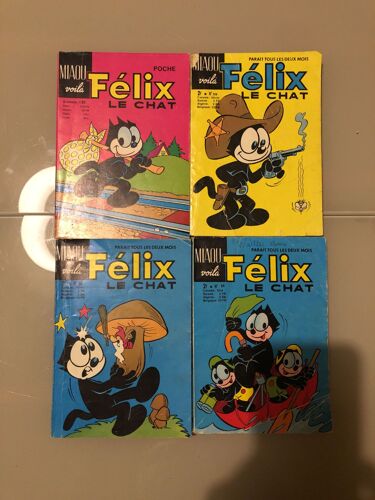 Lot De 4 Miaou Voila Felix Le Chat