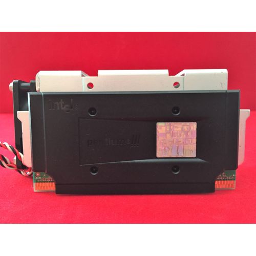 PROCESSEUR CPU INTEL PENTIUM III SL364 450/512 SLOT 1+ DISSIPATEUR + VENTILATEUR