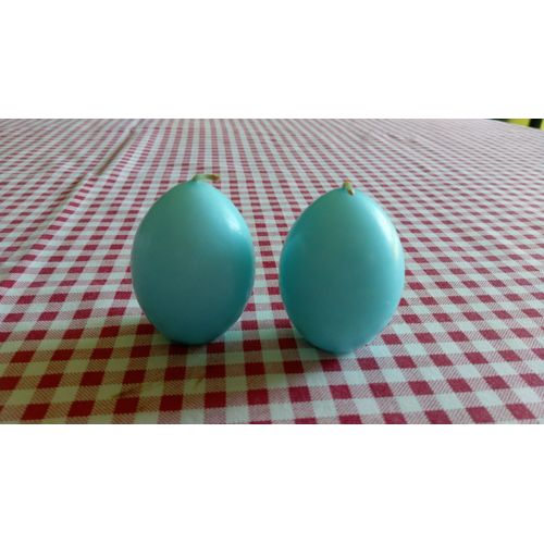 LOT DE 2 BOUGIES BLEUES