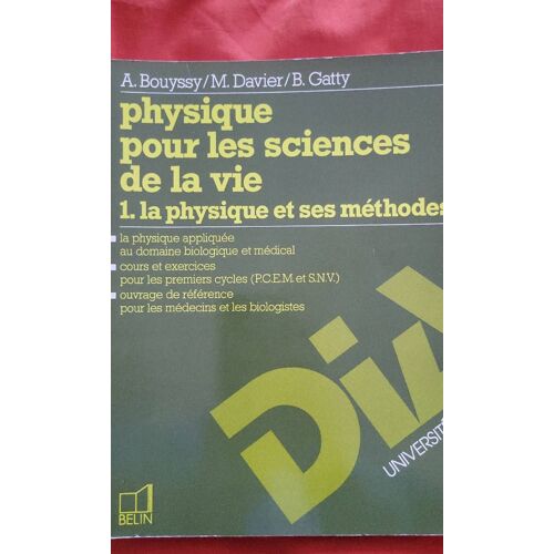 Physique Pour Sciences De La Vie