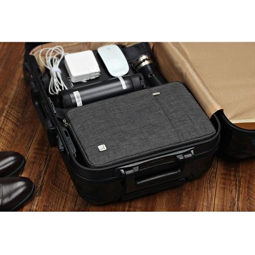 17 Pouces Housse Pochette de Protection Ordinateur Portable Sacoche Imperméable pour 17.3"" Lenovo Ideapad 330/Thinkpad P73/HP ProBook 470/Dell Inspiron 17/Aspire 3 /Legion Y540, Gris foncé