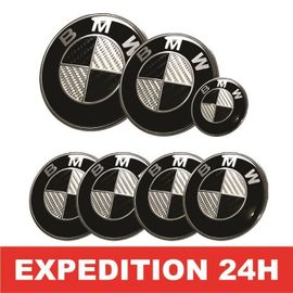 Logo Emblème Bmw Capot 82mm Coffre 74mm 4centre Roue 68mm Volant