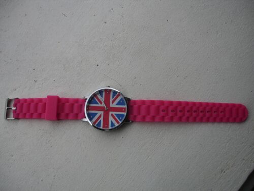 Montre Analogique Décor Drapeau