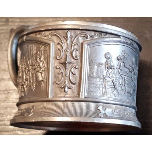 porte Verre à thé étain WMF Zinn