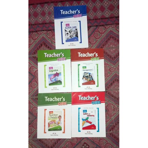 Lot De 5 Teacher's Guide,Career Paths,Express Publishing : Management 1, Elder Care, Nutrition & Dietetics, Sales & Marketing, Logistics. .