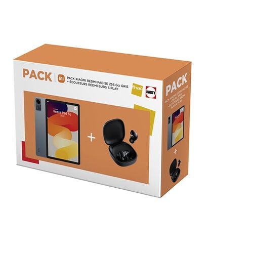 Tablette tactile XIAOMI REDMI PAD SE 11" 256 Go Gris Graphite + Ecouteurs REDMI BUDS 6 PLAY